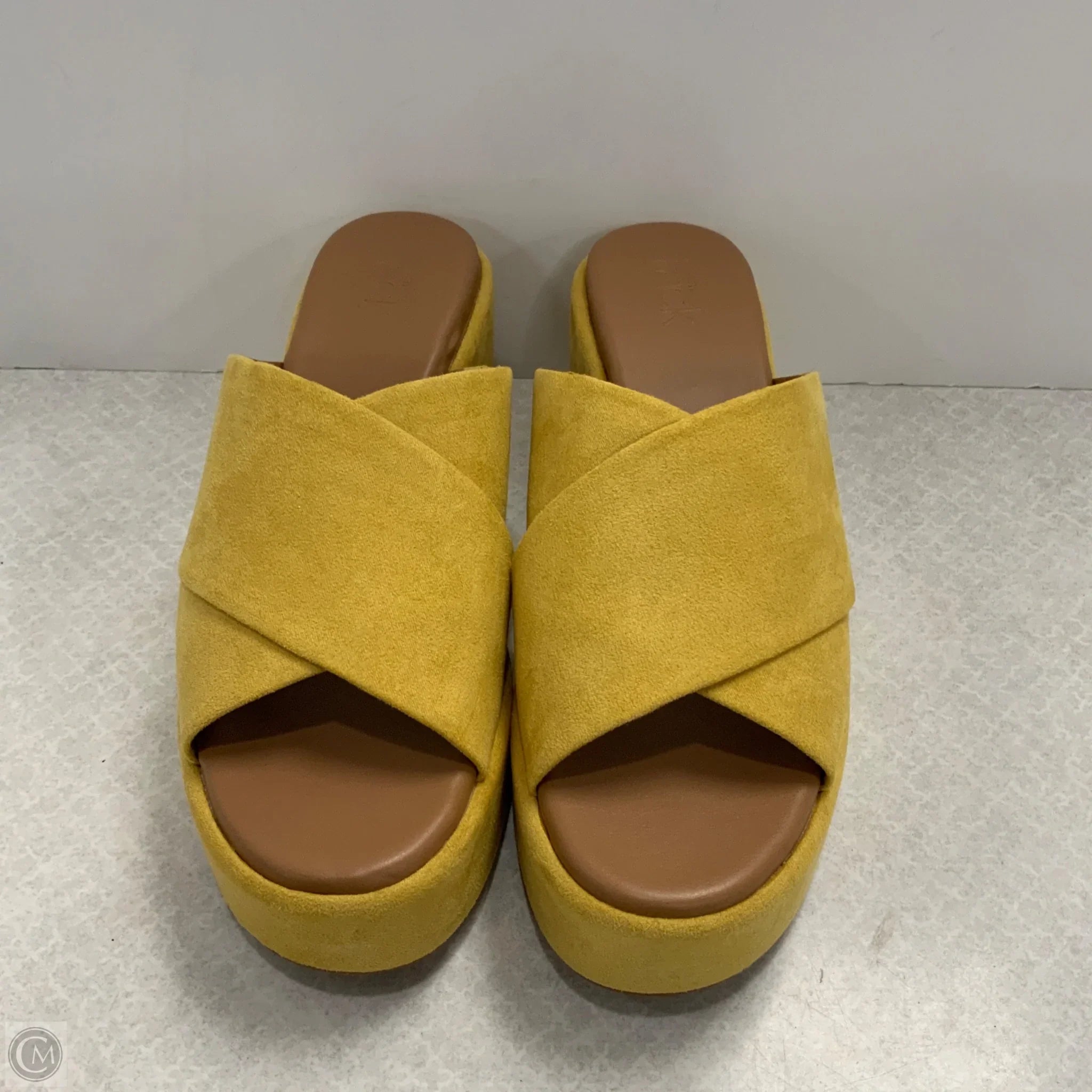 Sandals Heels Block By Nordstrom In Yellow, Size: 7