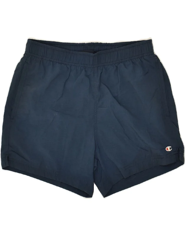 CHAMPION Mens Sport Shorts Small Navy Blue