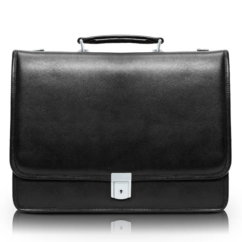 BUCKTOWN | 17” Leather Laptop Briefcase