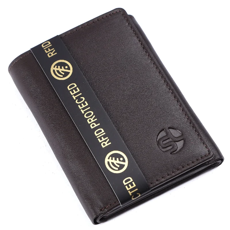 MENS LEATHER 3 FOLD  RFID WALLET  54104