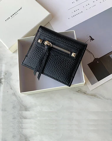 Cute Women Black Leather Card Holders Slim Card Wallet Black Bifold Credit Card Holder For Women Cute Women Black Leather Card Holders Slim Card Wallet Black Bifold Credit Card Holder For Women