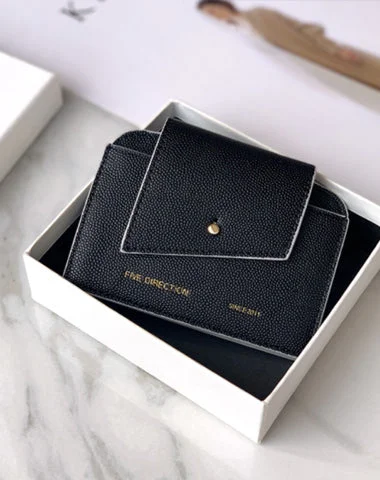 Cute Women Black Leather Card Holders Slim Card Wallet Coin Holder Change Wallet For Women Cute Women Black Leather Card Holders Slim Card Wallet Coin Holder Change Wallet For Women