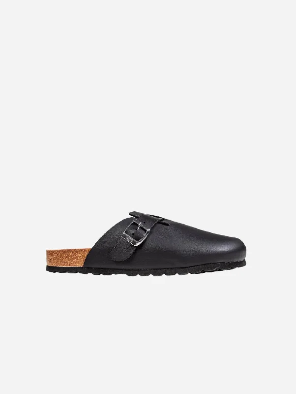 Taro Men's Footbed Vegan Sandals | Black