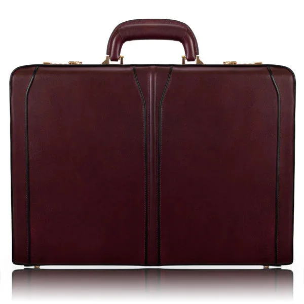 McKlein- LAWSON 3.5” Leather Attaché Briefcase