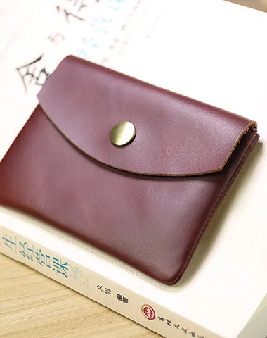 Cute Women Red Brown Leather Mini Card Wallet Coin Wallets Slim Change Wallets For Women Cute Women Red Brown Leather Mini Card Wallet Coin Wallets Slim Change Wallets For Women