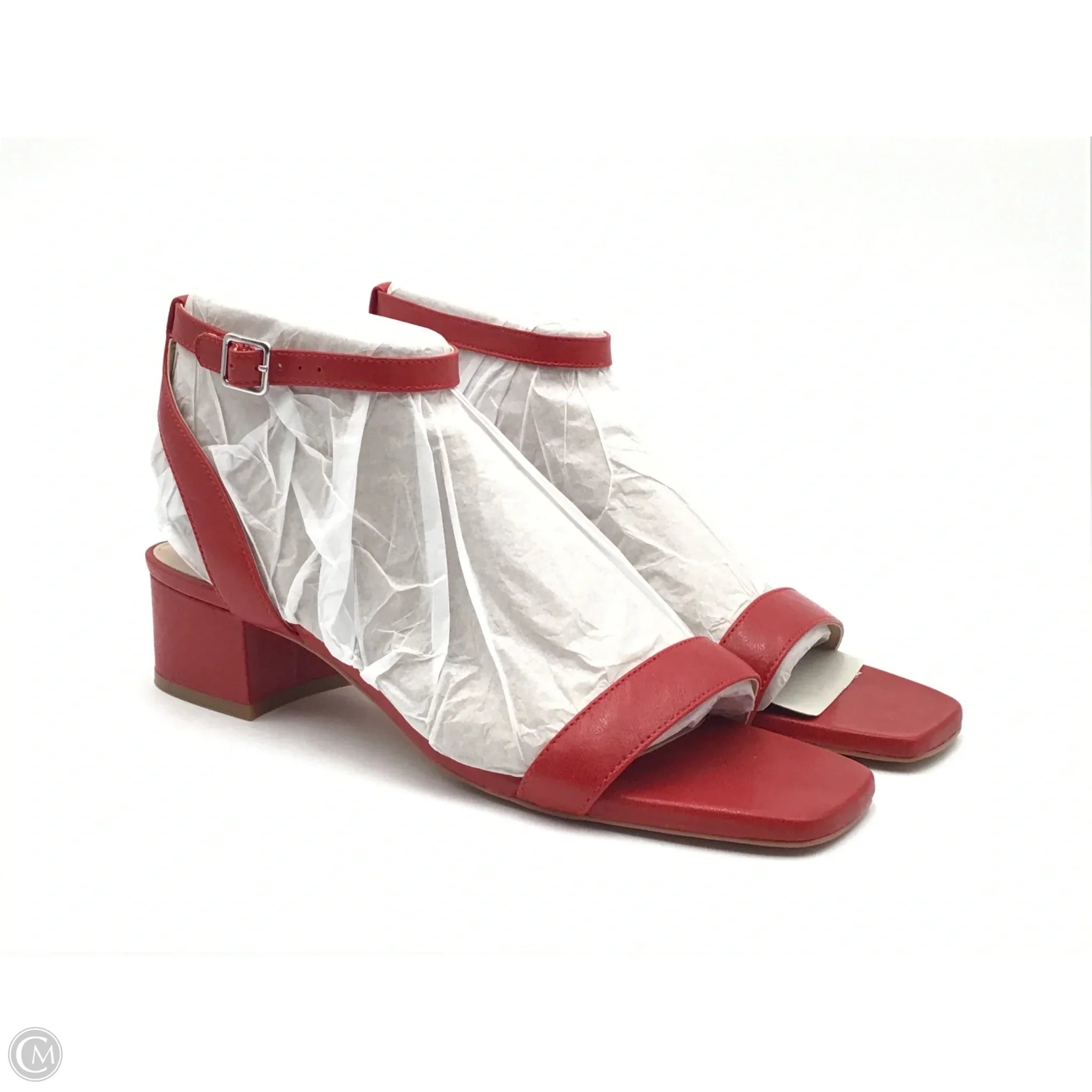Sandals Heels Block By Vince Camuto In Red, Size: 10