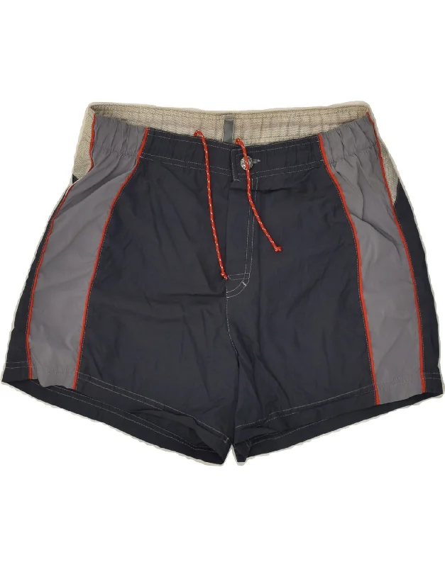 COLMAR Mens Sport Shorts IT 50 Large Grey Colourblock Polyamide