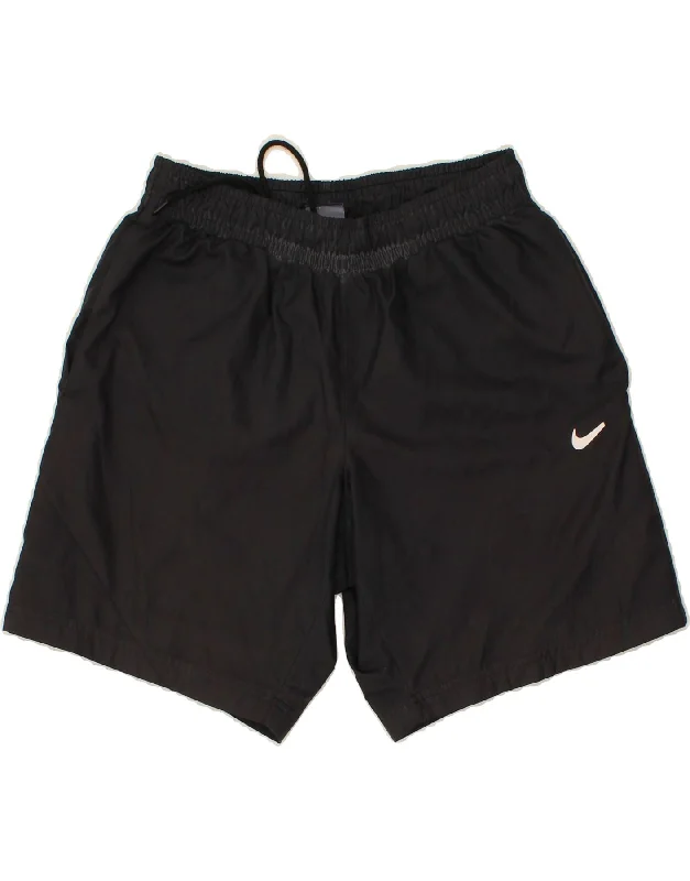 NIKE Mens Sport Shorts Small Black Polyester