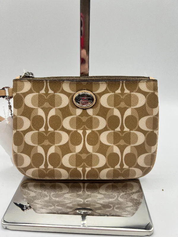 WALLET DESIGNER by COACH In CREAM & TAN, Size: SMALL