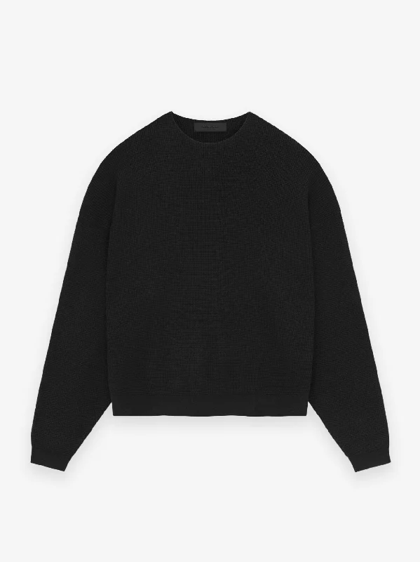 Waffle Crewneck Sweater