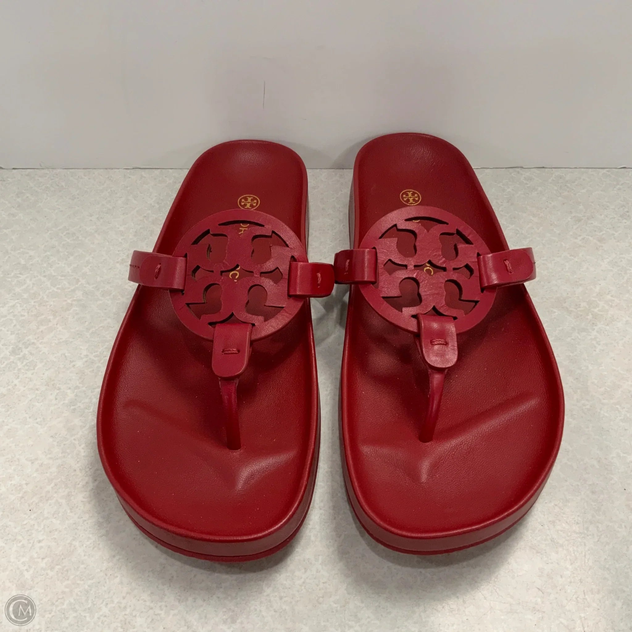 Sandals Designer By Tory Burch In Red, Size: 8.5