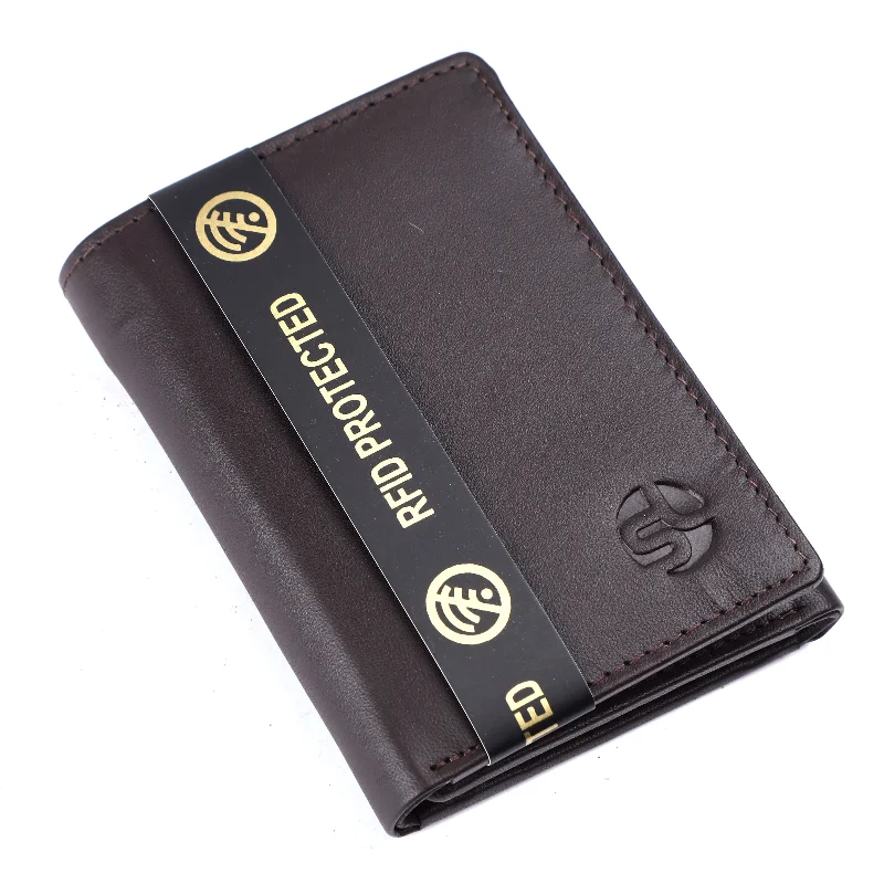 MENS LEATHER 3 FOLD  RFID WALLET  54103