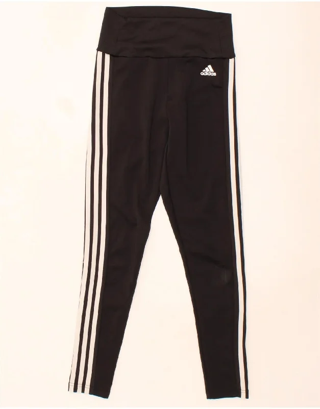 ADIDAS Womens Aeroready Leggings UK 4/6 XS Black