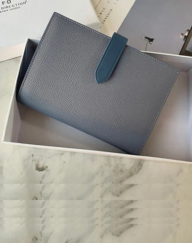Minimalist Women Gray Vegan Leather Slim Card Wallet Billfold Passport Wallet Slim Travel Wallet For Women Minimalist Women Gray Vegan Leather Slim Card Wallet Billfold Passport Wallet Slim Travel Wallet For Women