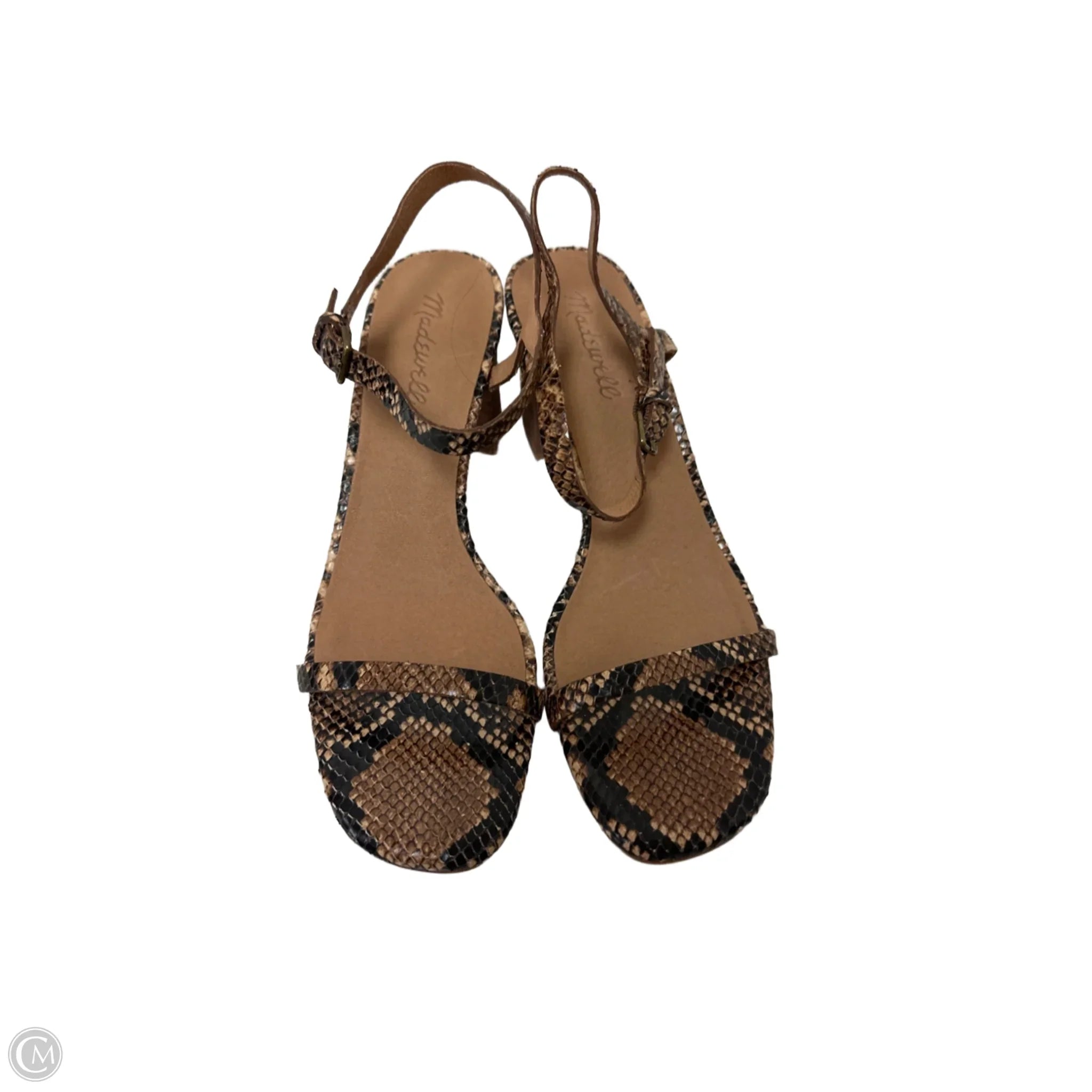 Sandals Heels Wedge By Franco Sarto In Tan, Size: 7.5