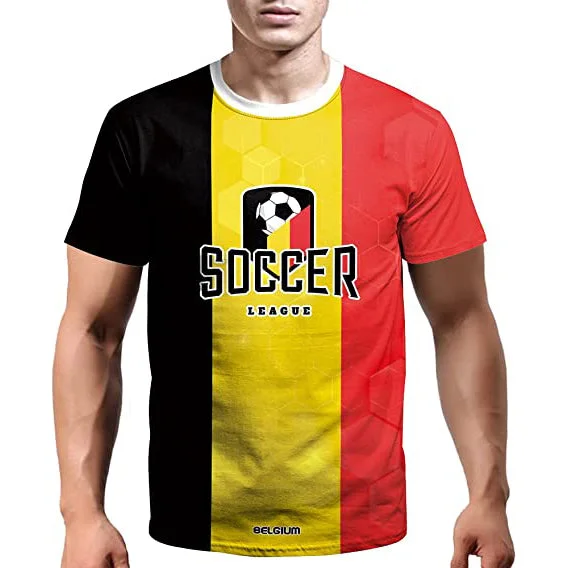 World Cup 2022 Soccer Jersey Women & Mens Football T-Shirts Belgium