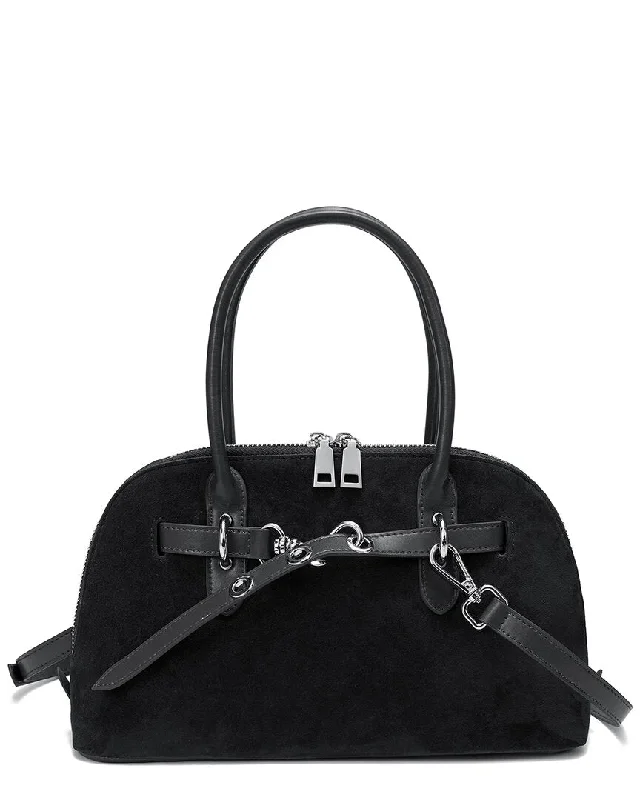 Tiffany & Fred Paris Hand-Woven Leather Messenger Bag