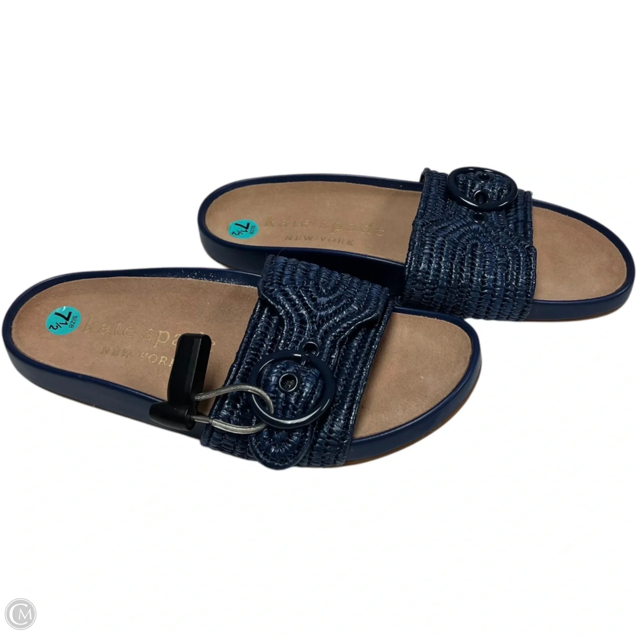 Sandals Designer By Kate Spade In Blue, Size: 7.5