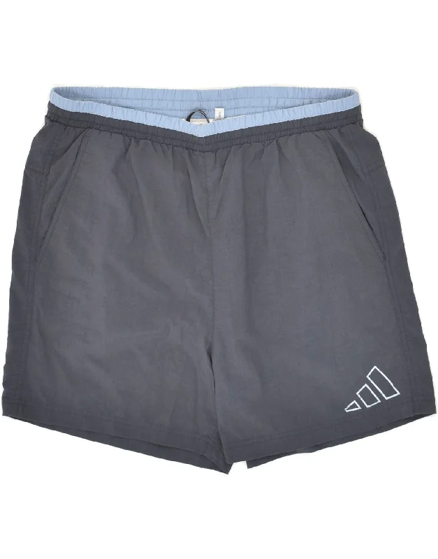 ADIDAS Mens Sport Shorts Large Navy Blue Polyamide