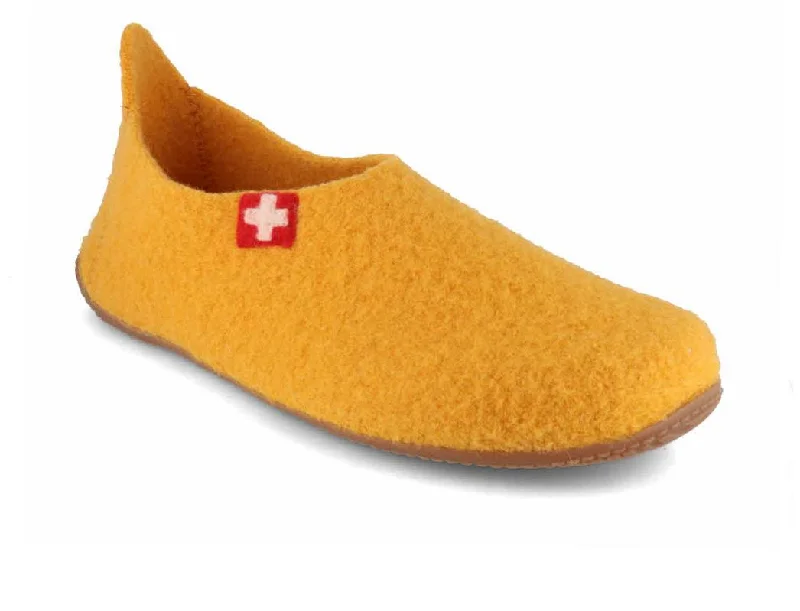 Living Kitzbuehel Women Slippers 'Swiss Cross', inca gold