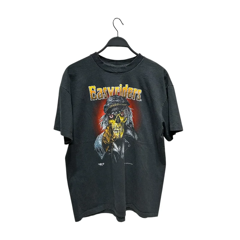 HARLEY DAVIDSON/Vintage/T-Shirt/XL/Cotton/GRY/Graphic/EASY RIDER 1992