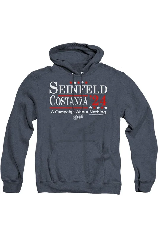Seinfeld Election Tee / T-Shirt Adult Heather Hoodie / Hooded Sweatshirt