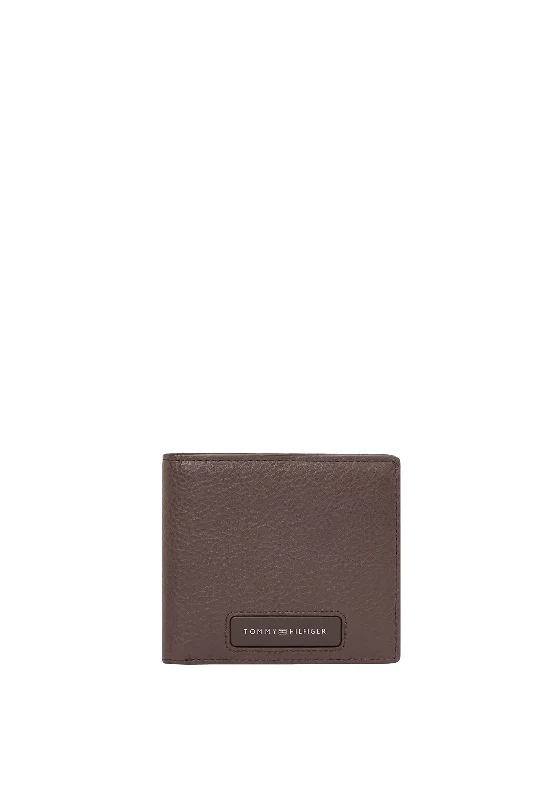 Tommy Hilfiger Mini Monogram Card & Coin Wallet, Brown