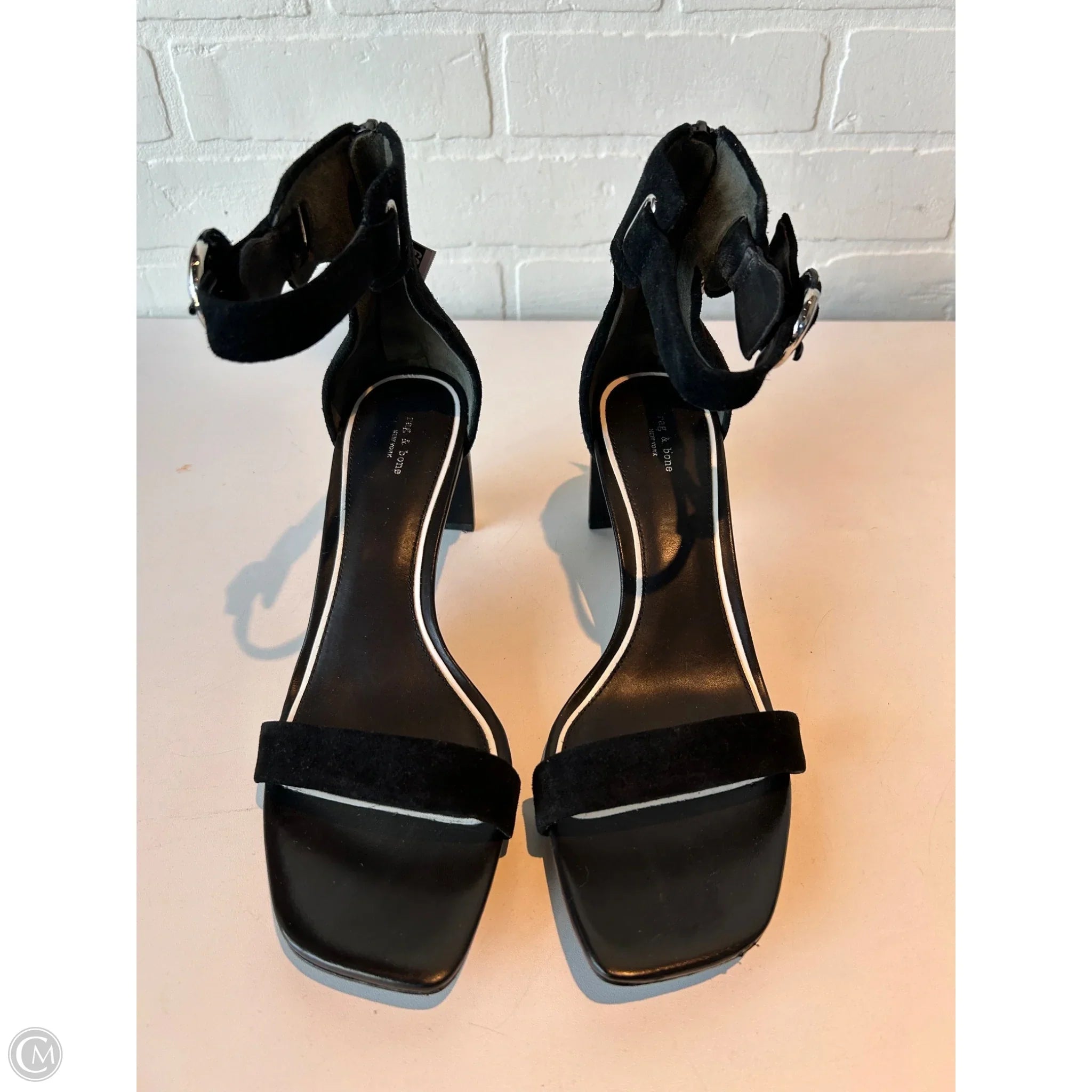 Sandals Heels Block By Rag And Bone In Black, Size: 9