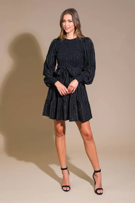 DingJiDress November December Wedding Guest Dress Featuring Round Neckline Long Sleeve With Cuff Short Skirt Formal Party Dress DingJiDress November December Wedding Guest Dress Featuring Round Neckline Long Sleeve With Cuff Short Skirt Formal Party Dress