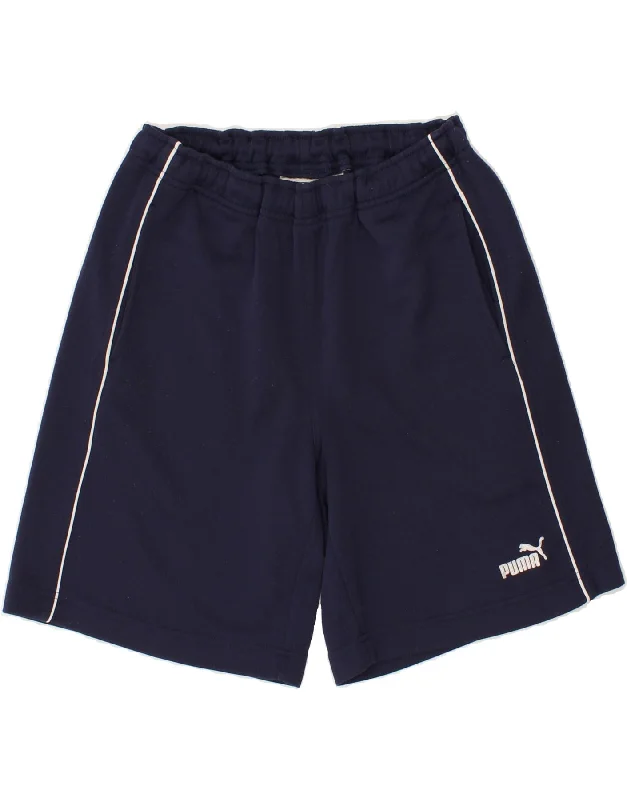PUMA Mens Sport Shorts Small Navy Blue