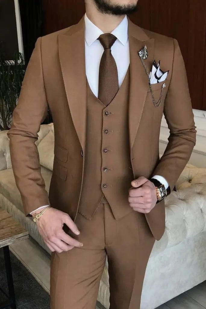 Mens Three Piece Suit Slim Fit Suit Wedding Suit Dinner Suit Party Wear Suit