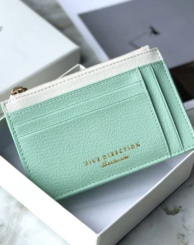 Cute Women Green Vegan Leather Slim Card Holders Small Card Wallet Card Holder Credit Card Holder For Women Cute Women Green Vegan Leather Slim Card Holders Small Card Wallet Card Holder Credit Card Holder For Women
