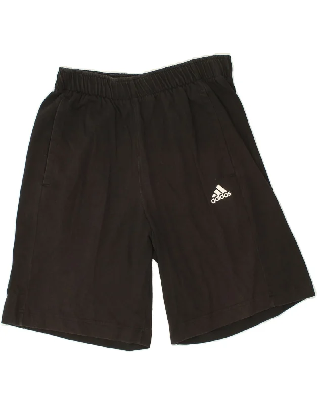 ADIDAS Mens Sport Shorts Large Black Cotton