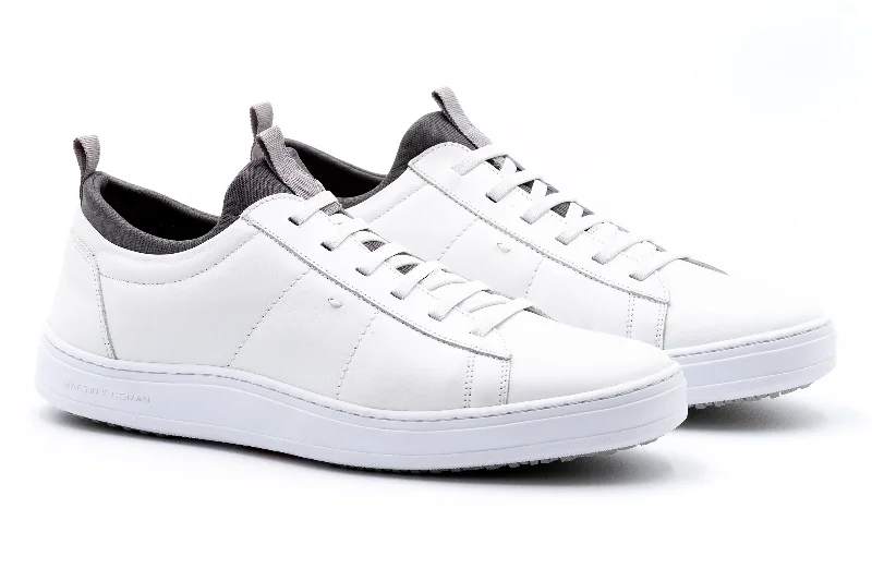 Cameron Sheep Skin Sneakers - White