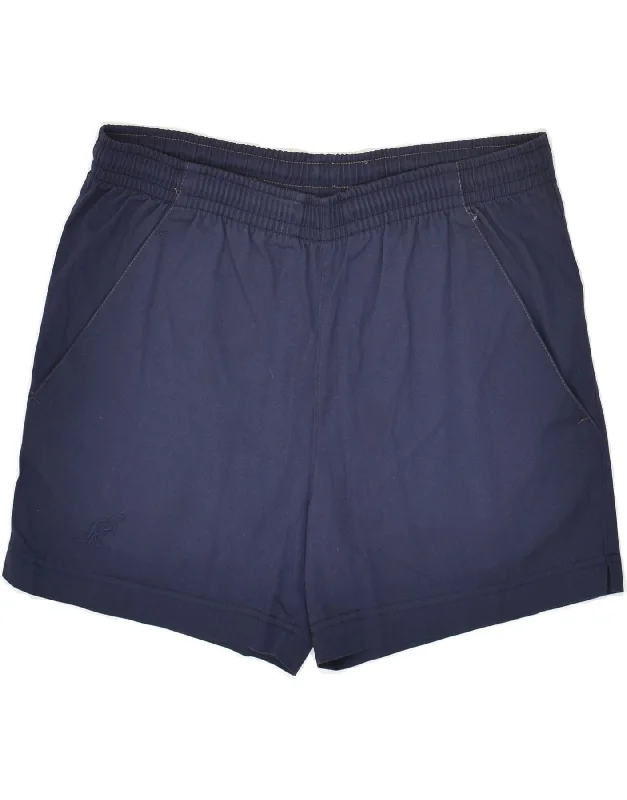 AUSTRALIAN L'ALPINA Mens Sport Shorts IT 46 Small Navy Blue Polyester
