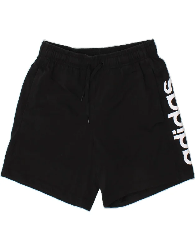 ADIDAS Mens Graphic Sport Shorts Medium Black Cotton