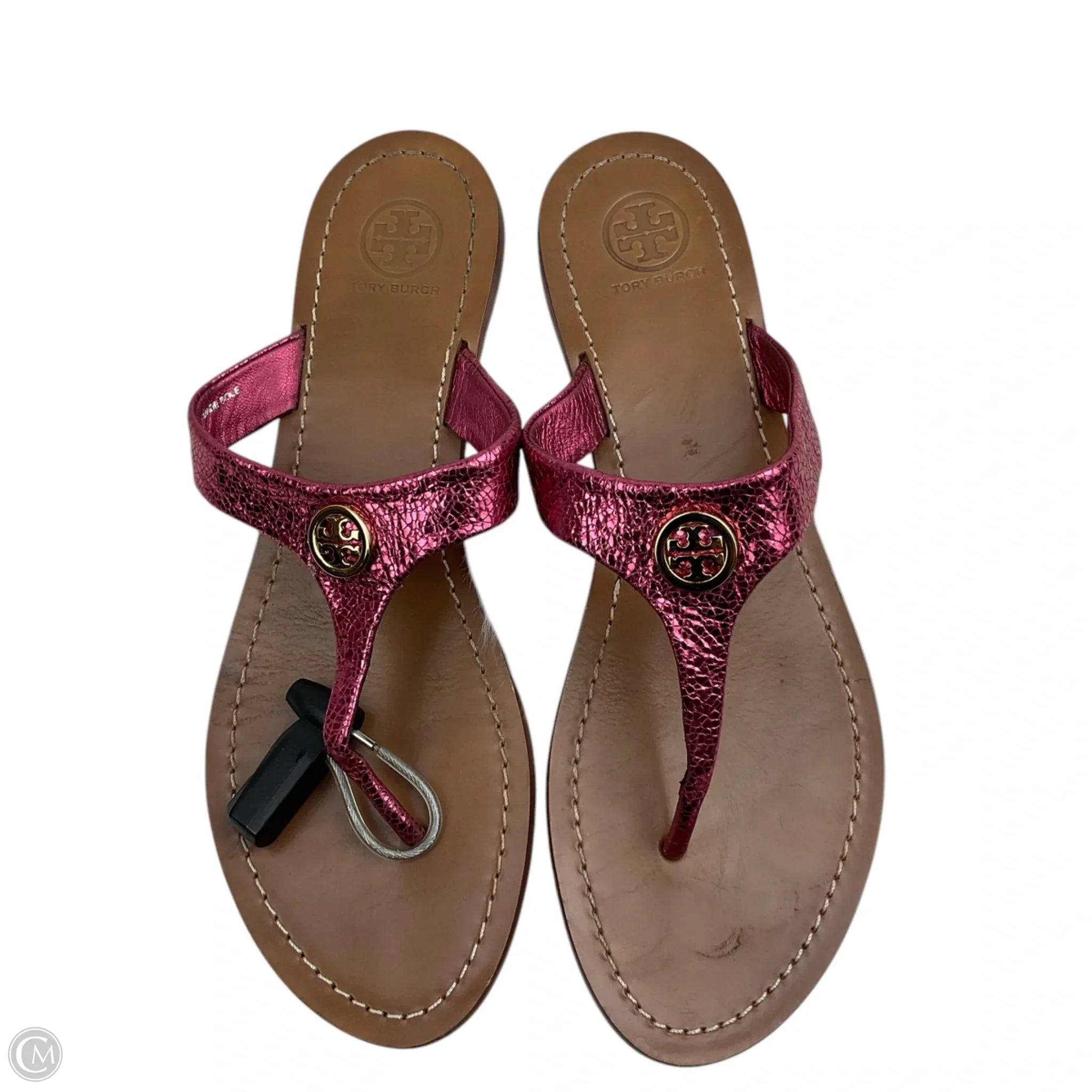 Sandals Designer By Tory Burch In Pink, Size: 8.5