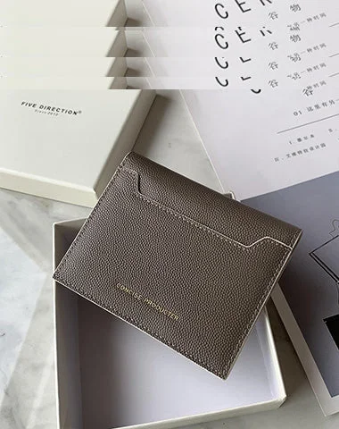 Cute Women Dark Coffee Leather Card Holders Slim Card Wallet Card Holder Wallet For Women Cute Women Dark Coffee Leather Card Holders Slim Card Wallet Card Holder Wallet For Women