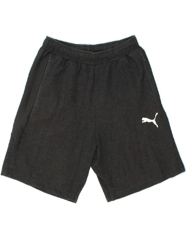PUMA Mens Sport Shorts Small Grey Cotton