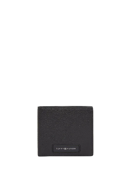 Tommy Hilfiger Monogram Card & Coin Wallet, Black