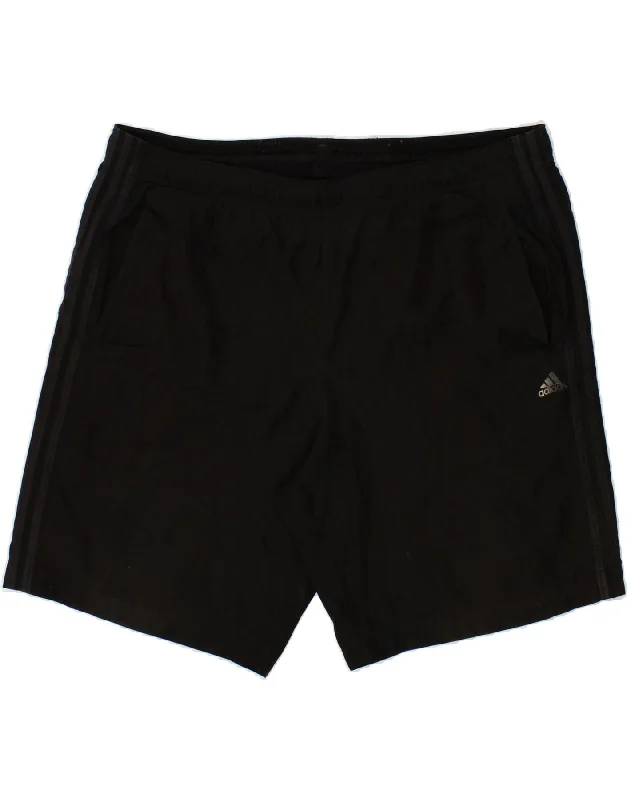 ADIDAS Mens Sport Shorts XL Black Colourblock Polyester