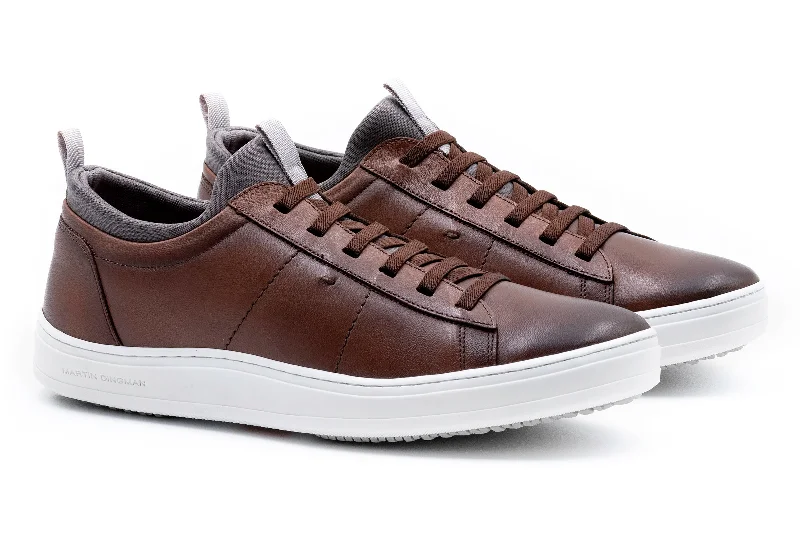 Cameron Sheep Skin Sneakers - Whiskey