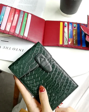 Cute Womens Snake Pattern Green Leather Card Wallets Card Clutch Card Holder Wallet for Women Cute Womens Snake Pattern Green Leather Card Wallets Card Clutch Card Holder Wallet for Women