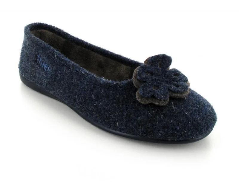 THIES Ballerina Slippers | Picos, Marinojas-Militar