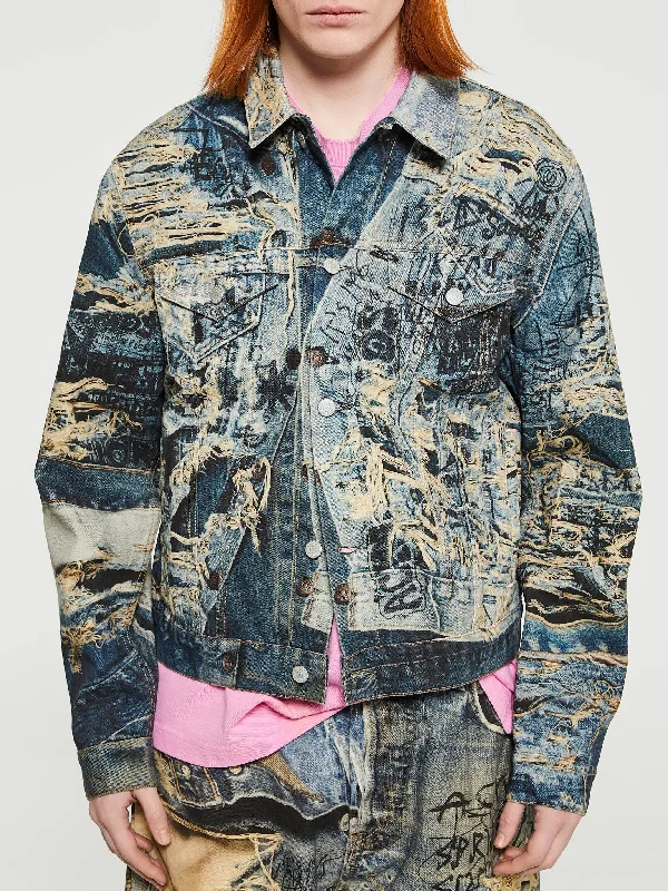 Jacket in Mid Blue