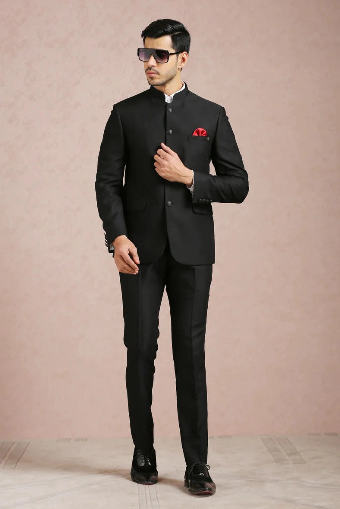 Men's Black Jodhpuri Suit Luxurious Ethnic Attire For Groom Wedding Wear Reception Wear Formal Events and Special Occasions Men's Black Jodhpuri Suit Luxurious Ethnic Attire For Groom Wedding Wear Reception Wear Formal Events and Special Occasions
