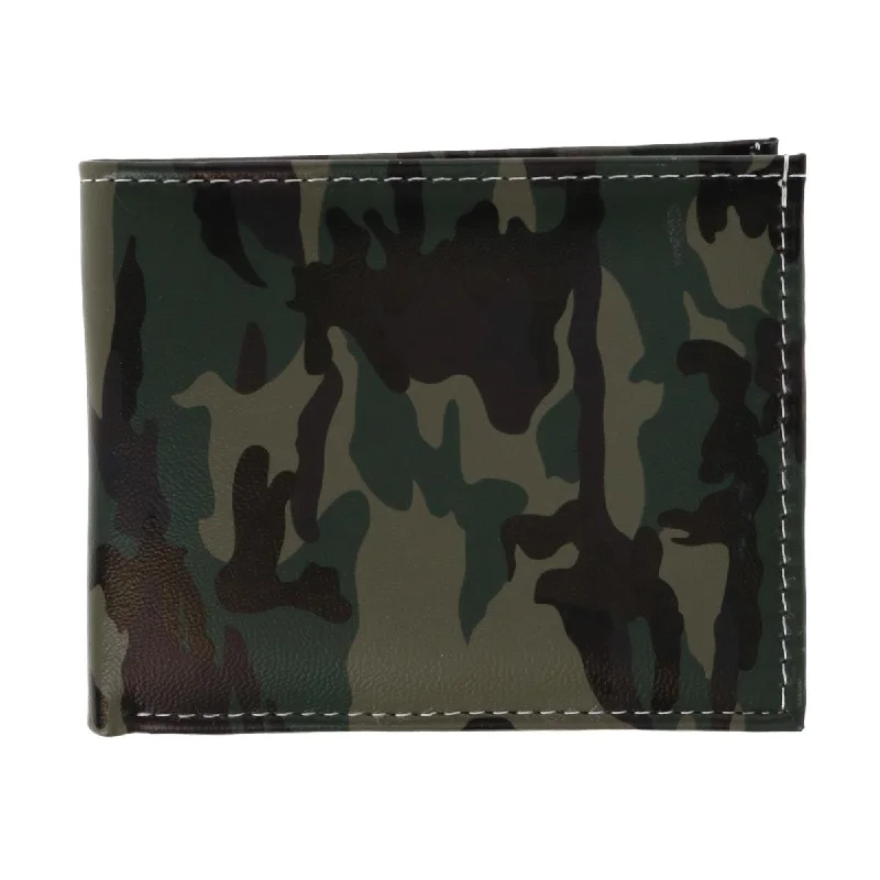 Men's Camo Print Bifold Wallet