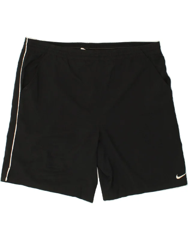 NIKE Mens Dri Fit Sport Shorts Large Black Polyester