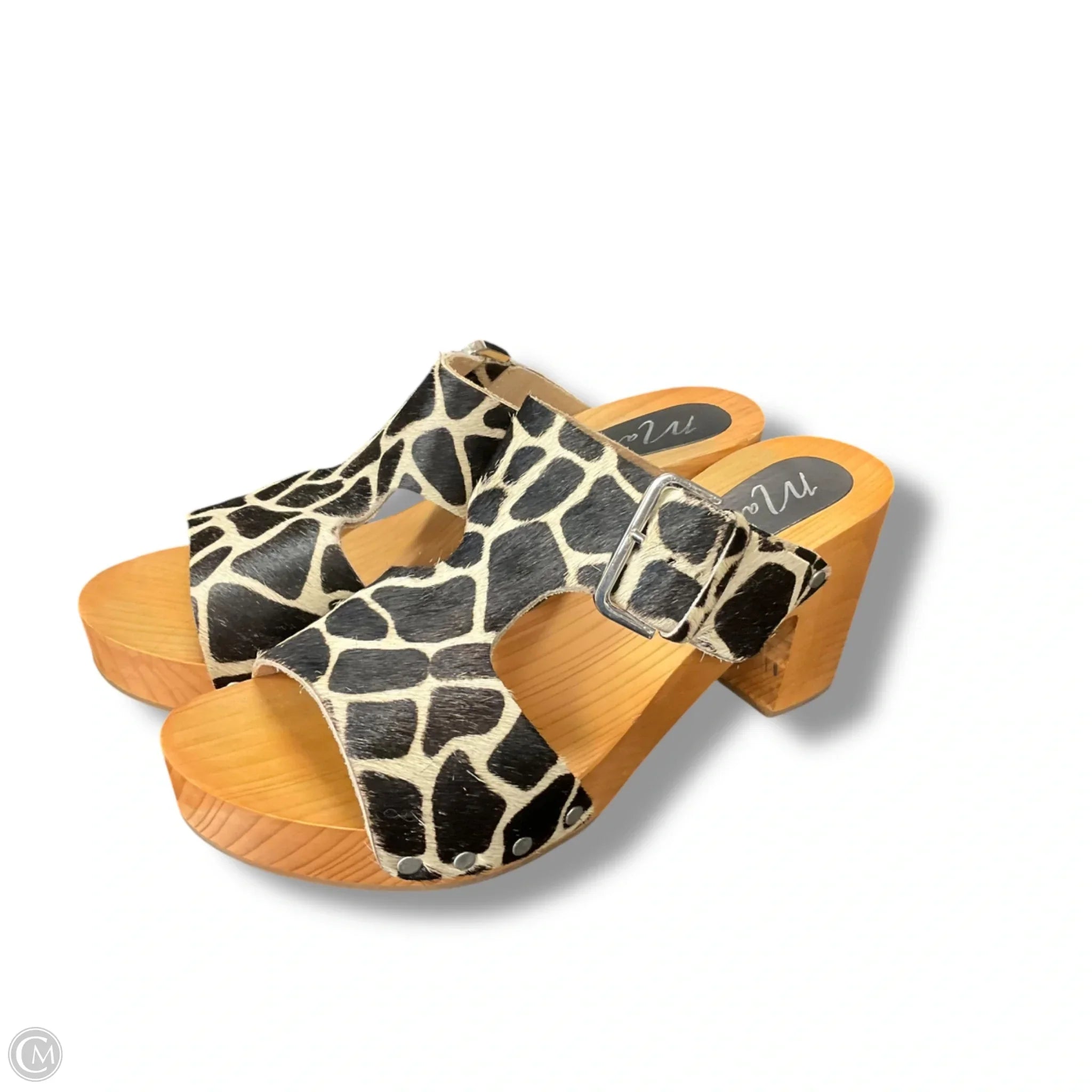Sandals Heels Block By Matisse In Animal Print, Size: 9