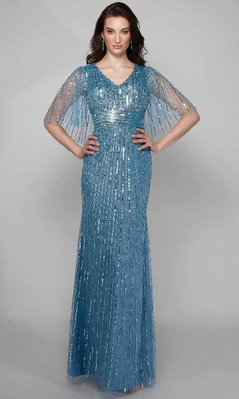 Alyce Paris 27599 - Sheer Cape Evening Dress